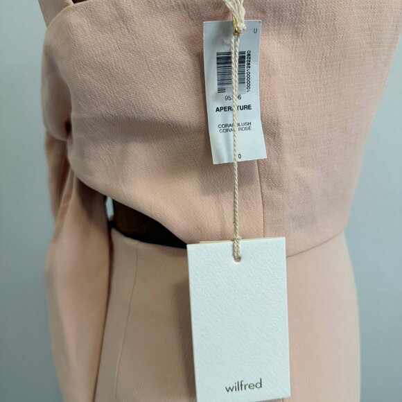 Aritzia Wilfred Aperture Sleeveless Tie Back Mini Dress Women's Size 0 - Picture 5 of 10